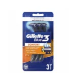 خودتراش سه لبه ژیلت Gillette مدل Blue3 COMFORT بسته 3 عددی