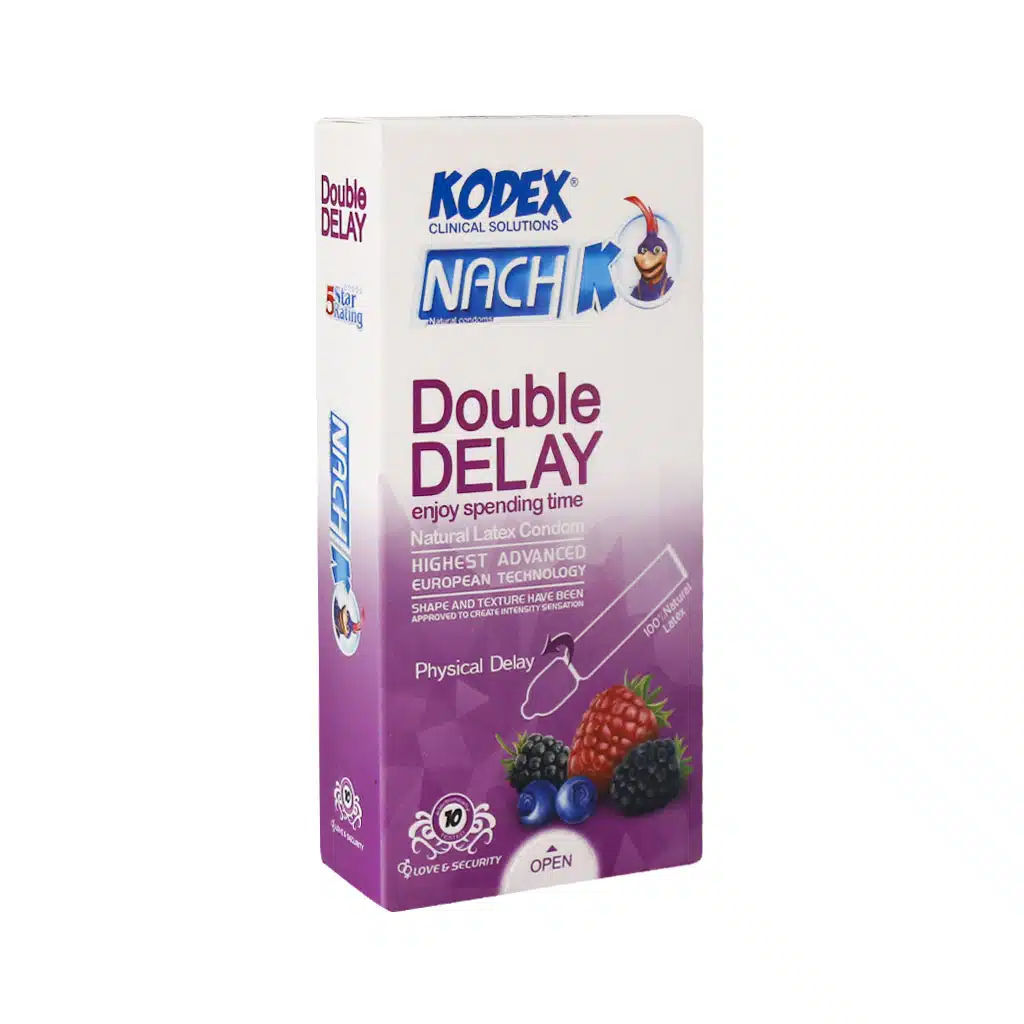 Nach-Kodex-Model-Double-Delay-Candom.jpg.webp کاندوم فوق تاخیری دابل دیلی (Double Delay) کدکس - تصویر 1